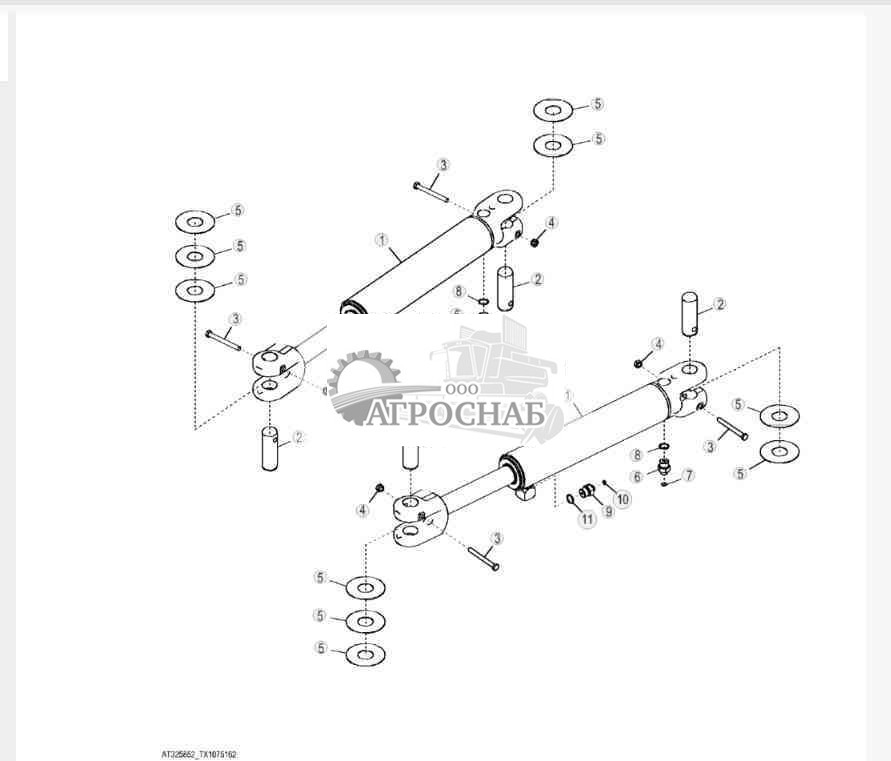 Большие цилиндры рулевого управления 